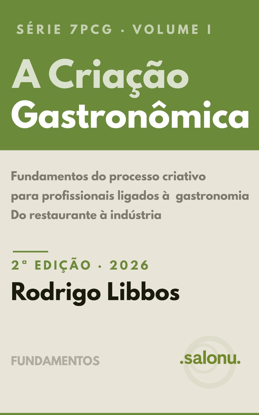 Capa do livro A Criação Gastronômica